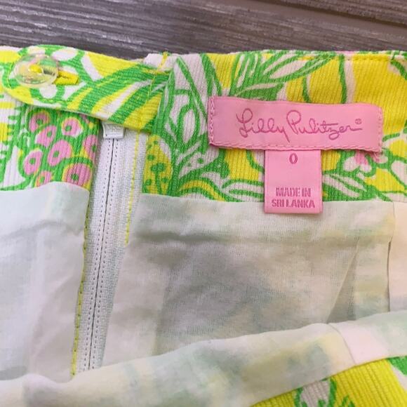 Lilly Pulitzer Lime Green Mini Skirt - Picture 2 of 6